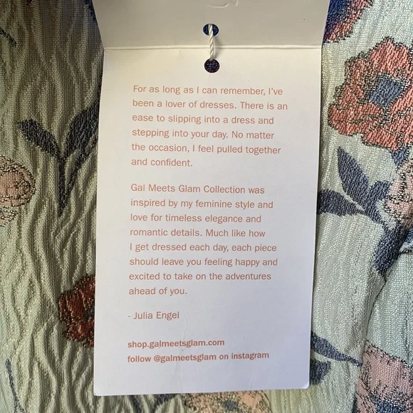 Gal Meets Glam Sz 6P fit n’ flare silver embossed floral dress pink NEW formal - Picture 11 of 17